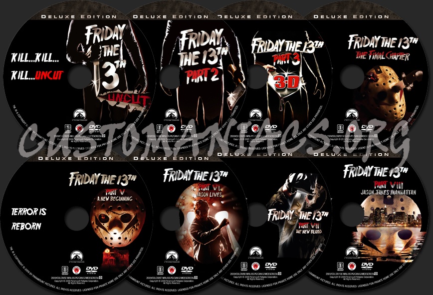 Friday the 13th - Deluxe Edition dvd label