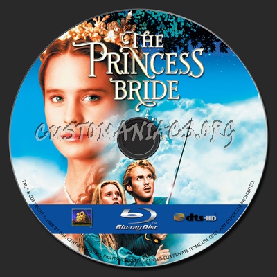 The Princess Bride blu-ray label
