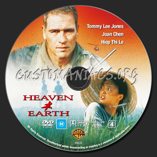 Heaven & Earth dvd label