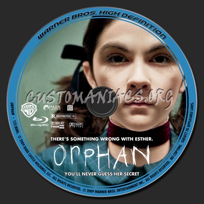 Orphan blu-ray label