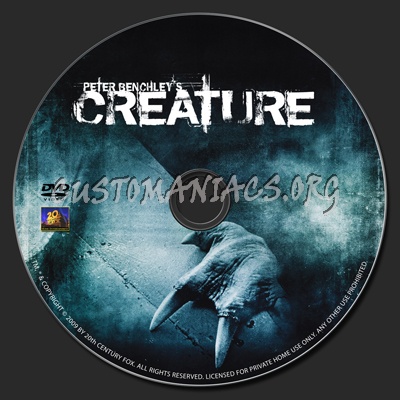 Creature dvd label