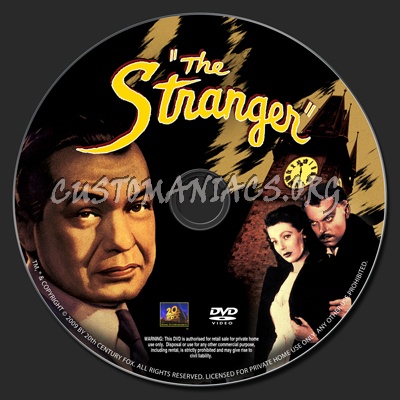 The Stranger dvd label