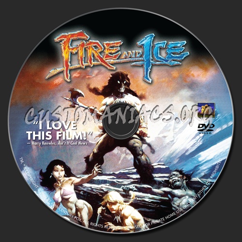 Fire And Ice dvd label