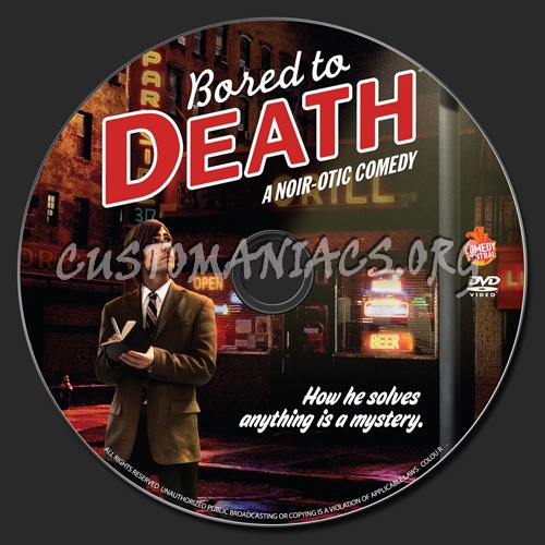 Bored To Death dvd label