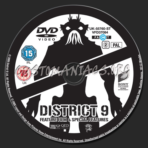 District 9 dvd label