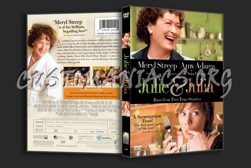 Julie And Julia Dvd Cover Dvd Covers And Labels By Customaniacs Id