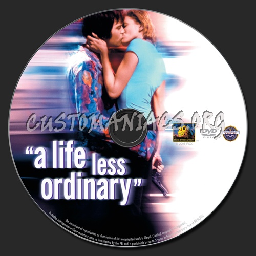 A Life Less Ordinary dvd label