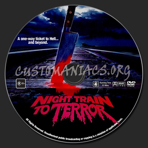 Night Train To Terror dvd label