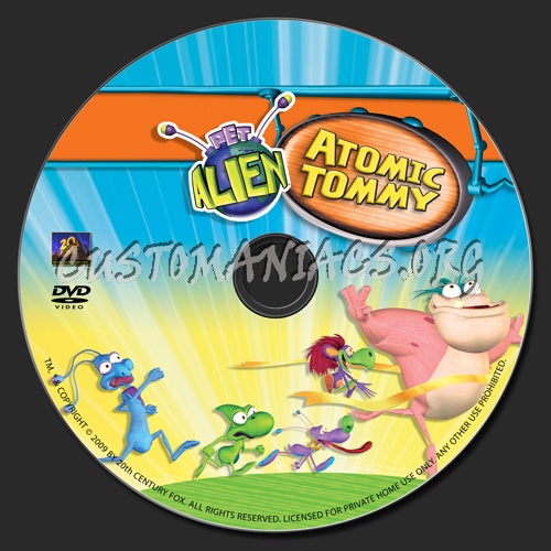 Pet Alien-Atomic Tommy dvd label