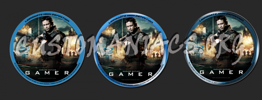 Gamer blu-ray label