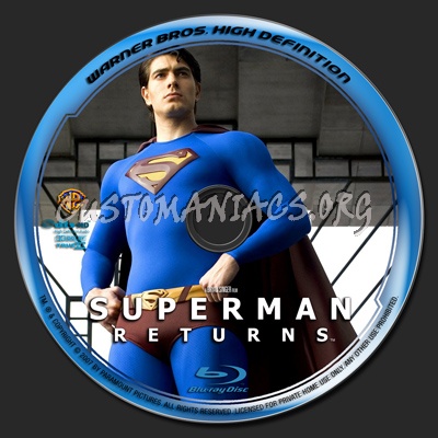 Superman Returns blu-ray label