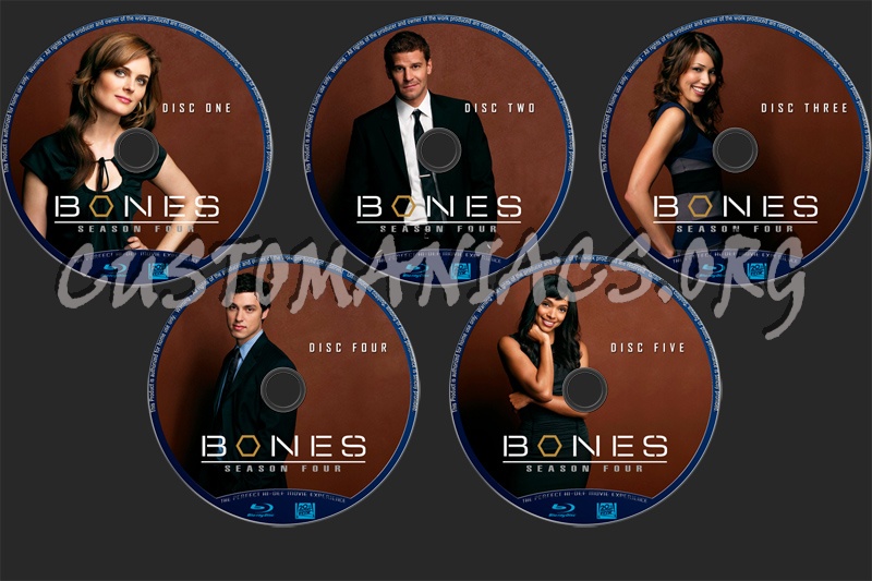 Bones : Season Four blu-ray label