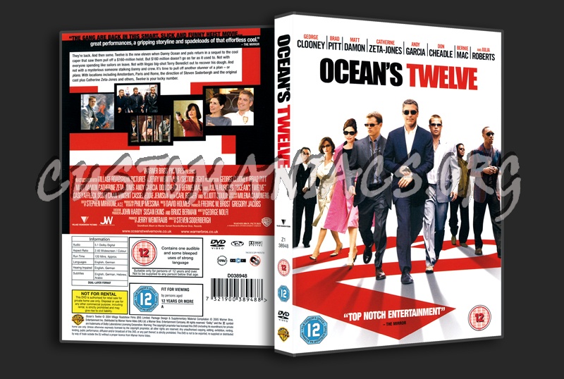 Ocean's twelve dvd cover