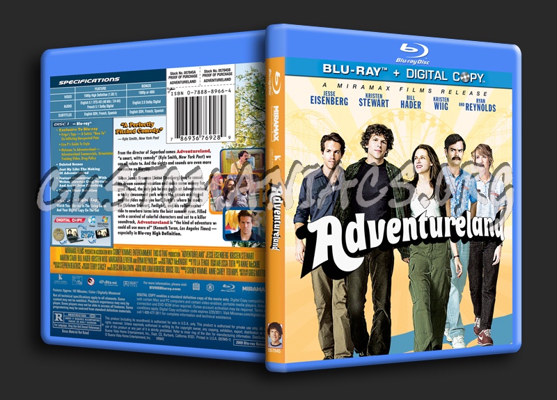 Adventureland blu-ray cover