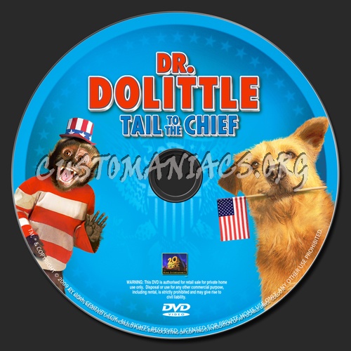 Dr Dolittle-Tail To The Chief dvd label