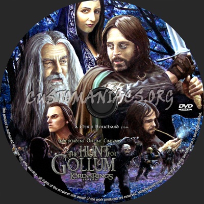 the Hunt for Gollum dvd label
