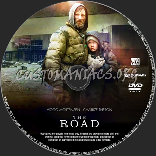 The Road dvd label