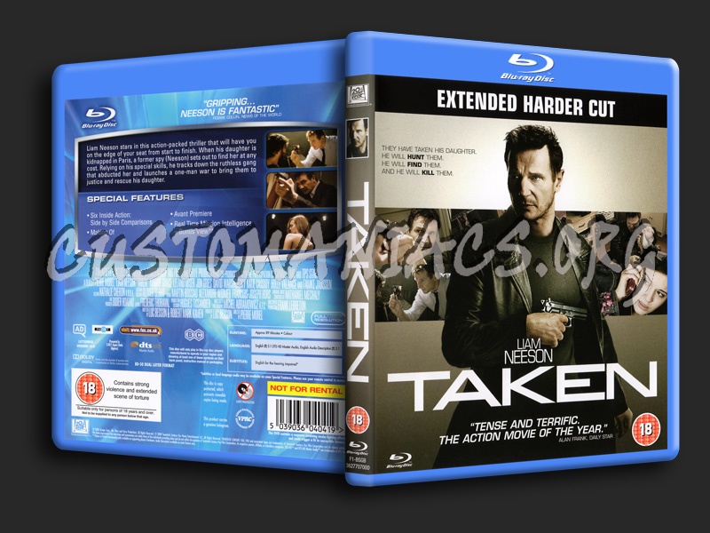 Taken blu-ray cover