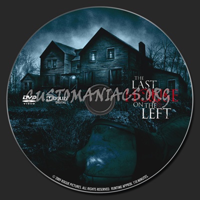 The Last House On The Left dvd label