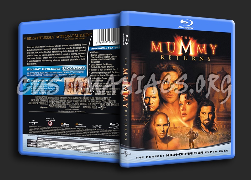 The Mummy Returns blu-ray cover