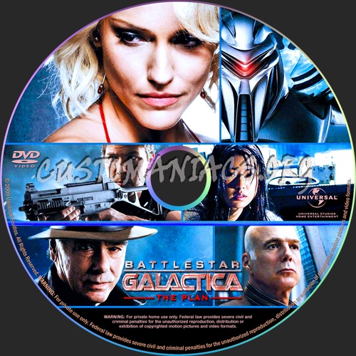 Battlestar Galactica: The Plan dvd label
