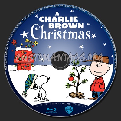 A Charlie Brown Christmas blu-ray label