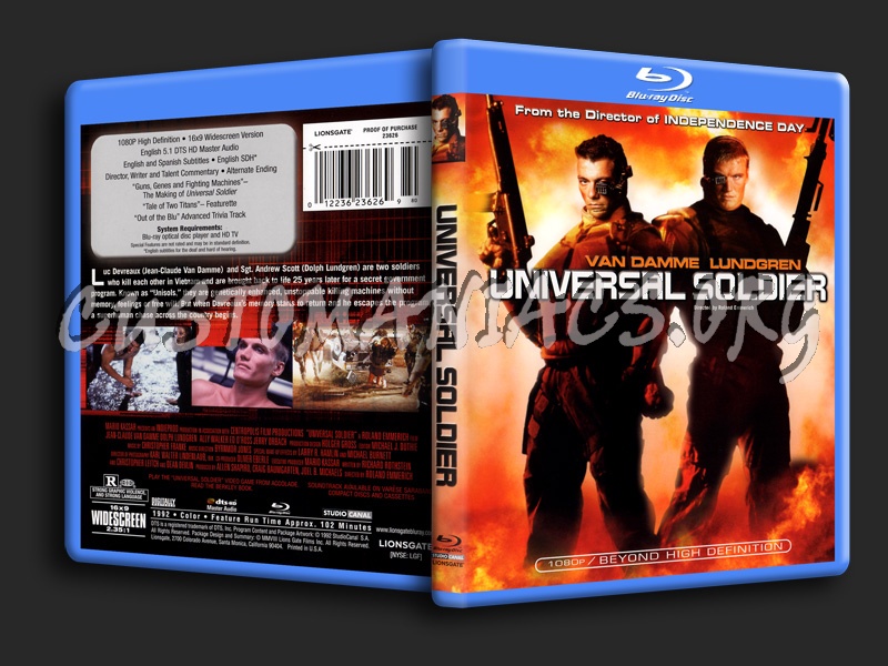 Universal Soldier blu-ray cover