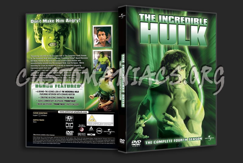 The Incredible Hulk Season 4 dvd cover