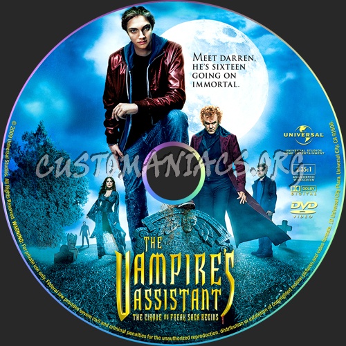 Cirque du Freak: The Vampire's Assistant dvd label