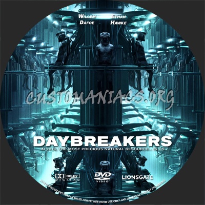 Daybreakers dvd label