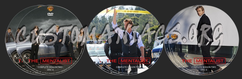 The Mentalist Season 2 dvd label