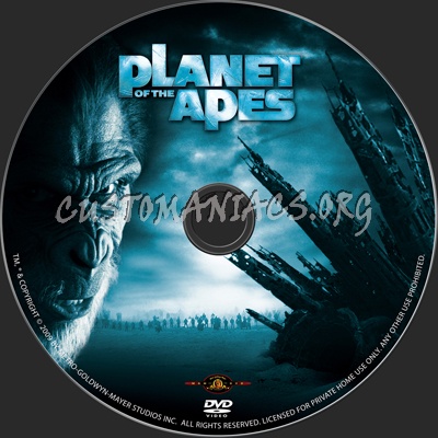 Planet Of The Apes dvd label