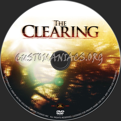 The Clearing dvd label