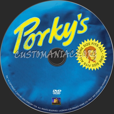 Porky's dvd label