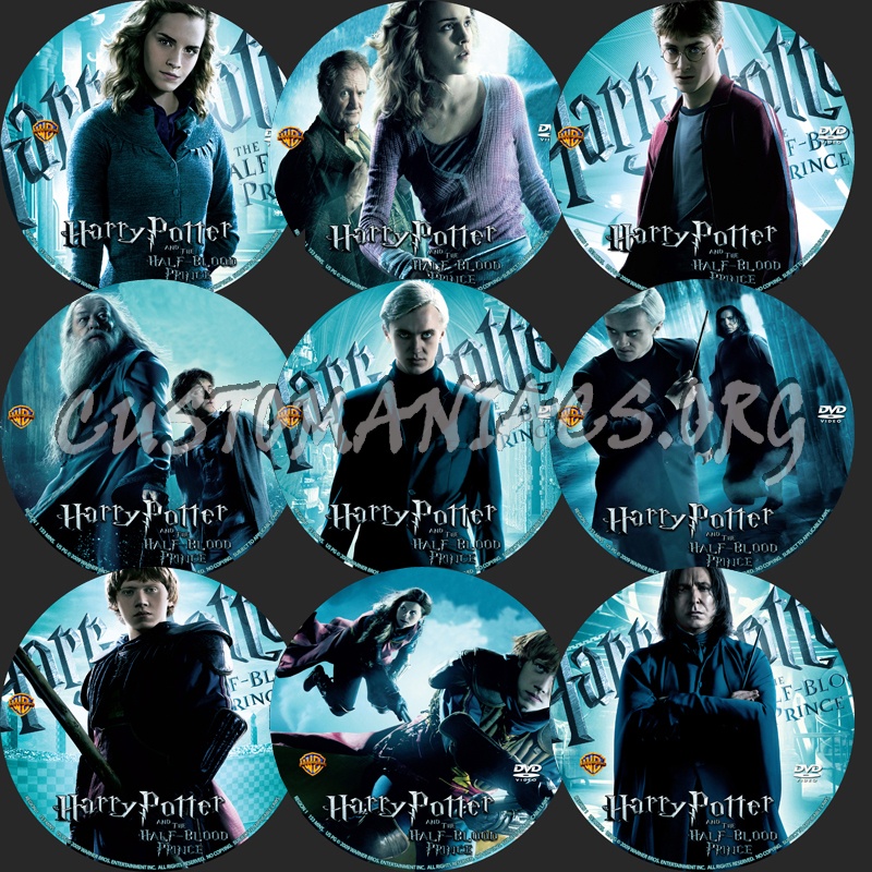 Harry Potter and The Half-Blood Prince dvd label