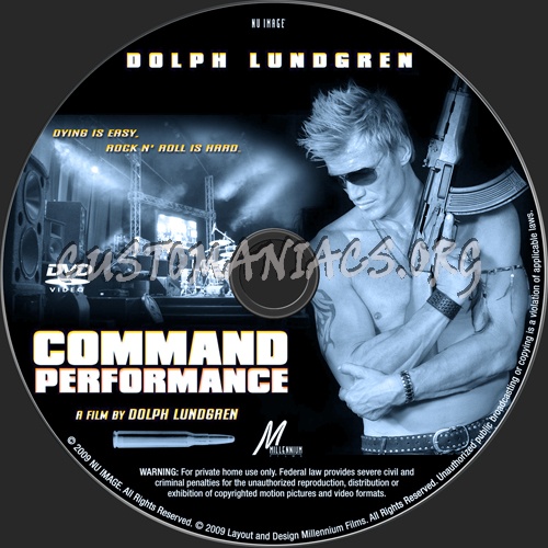 Command Performance dvd label