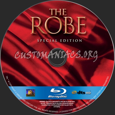 The Robe blu-ray label