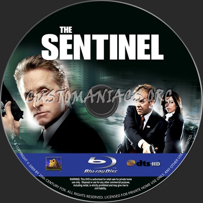 The Sentinel blu-ray label