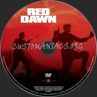 Red Dawn dvd label