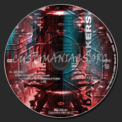 Daybreakers dvd label