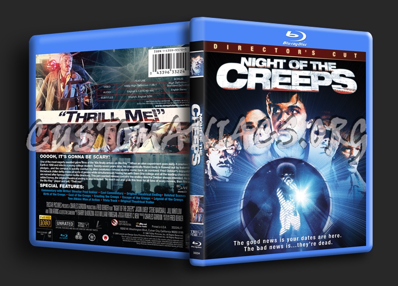 Night of the Creeps blu-ray cover