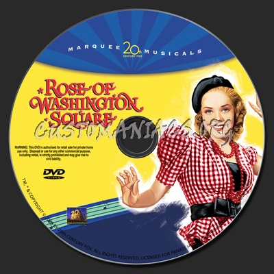 Rose Of Washington Square dvd label