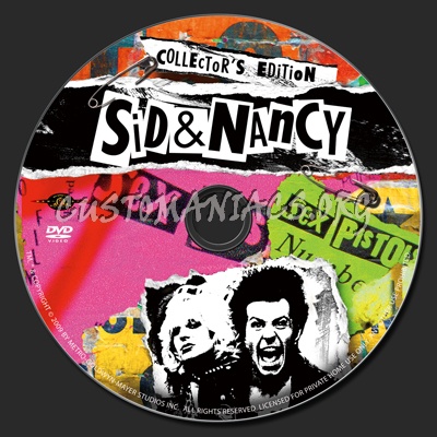 Sid & Nancy Collector's Edition dvd label