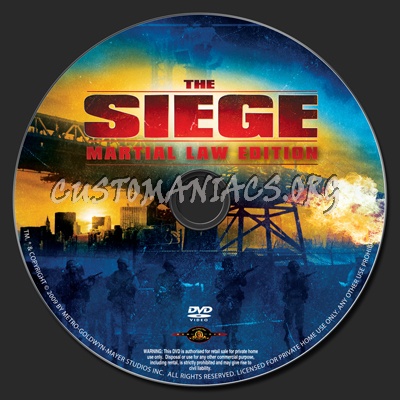 The Siege dvd label