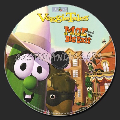VeggieTales-Moe and the Big Exit dvd label