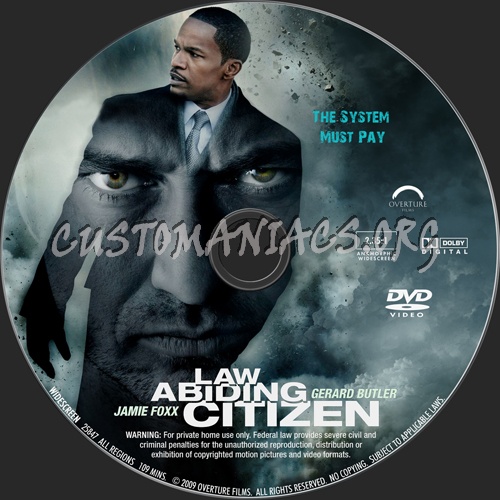 Law Abiding Citizen dvd label