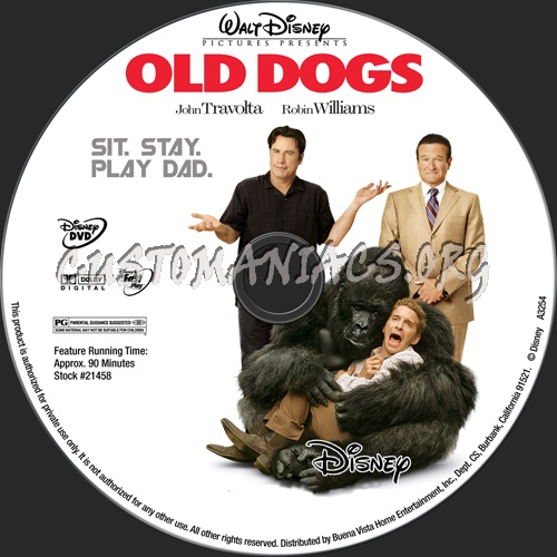 Old Dogs dvd label