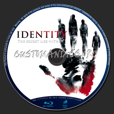 Identity blu-ray label