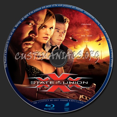 XXX : State Of The Union blu-ray label