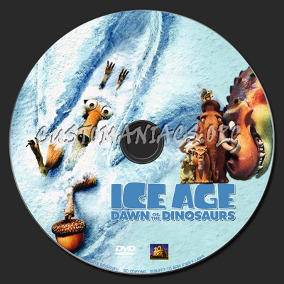 Ice Age : Dawn Of The Dinosaurs dvd label